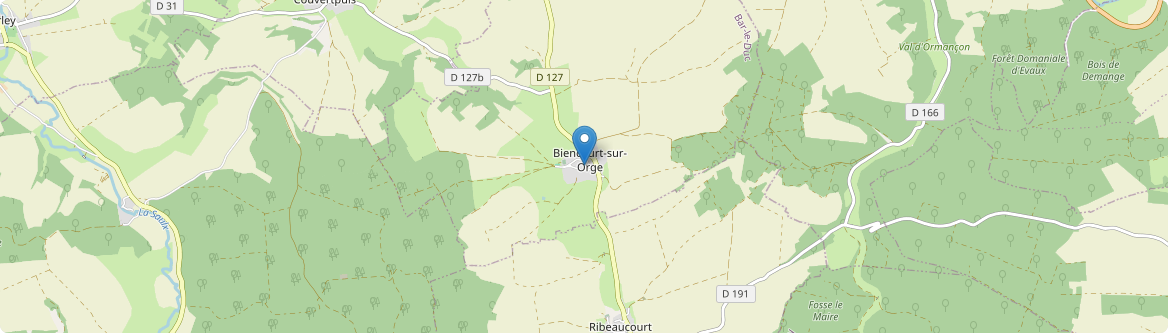 Biencourt-sur-Orge - Carte