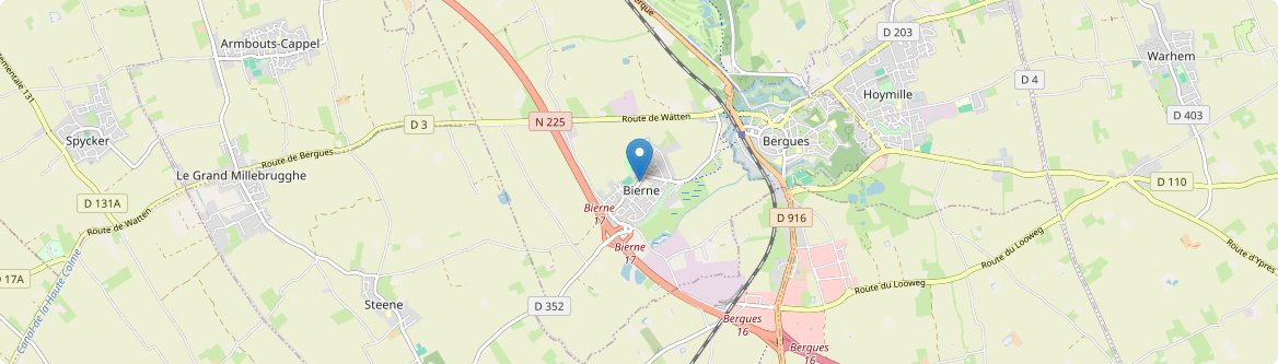 Bierne - Carte