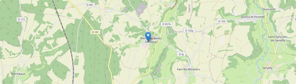 Bierry-les-Belles-Fontaines - Carte