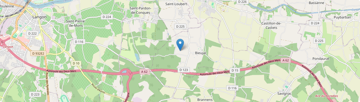 Bieujac - Carte