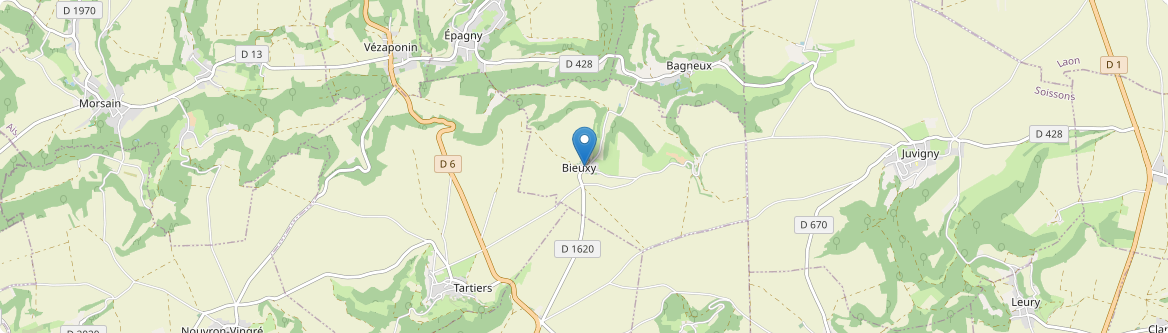 Bieuxy - Carte