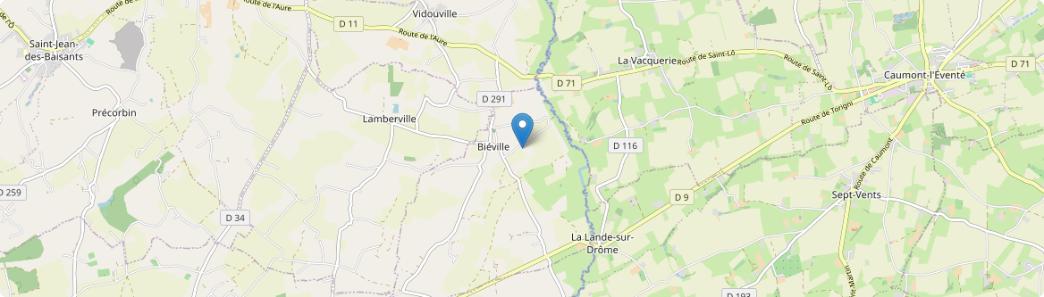Biéville - Carte
