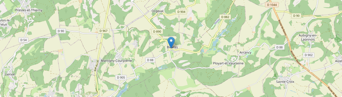 Bièvres - Carte