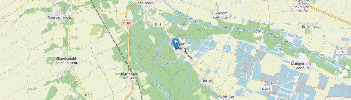 Bignicourt-sur-Marne - Carte
