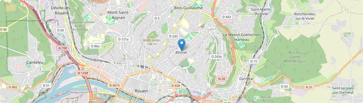 Bihorel - Carte