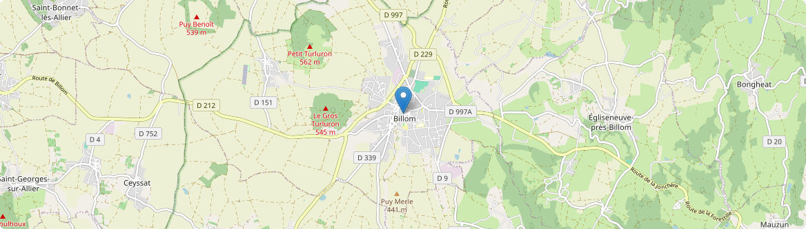 Billom - Carte
