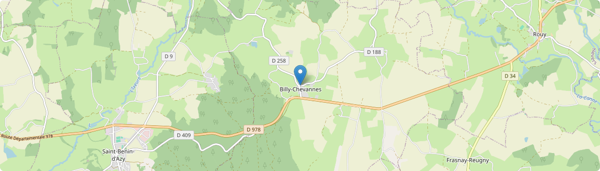 Billy-Chevannes - Carte