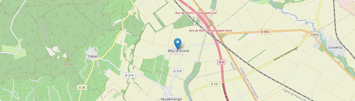 Billy-le-Grand - Carte