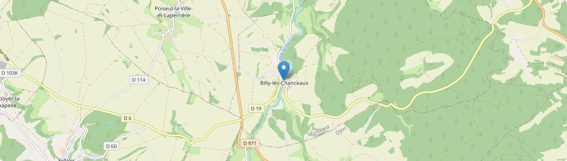 Billy-lès-Chanceaux - Carte
