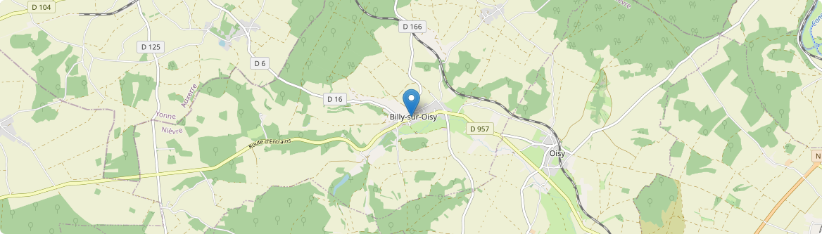 Billy-sur-Oisy - Carte