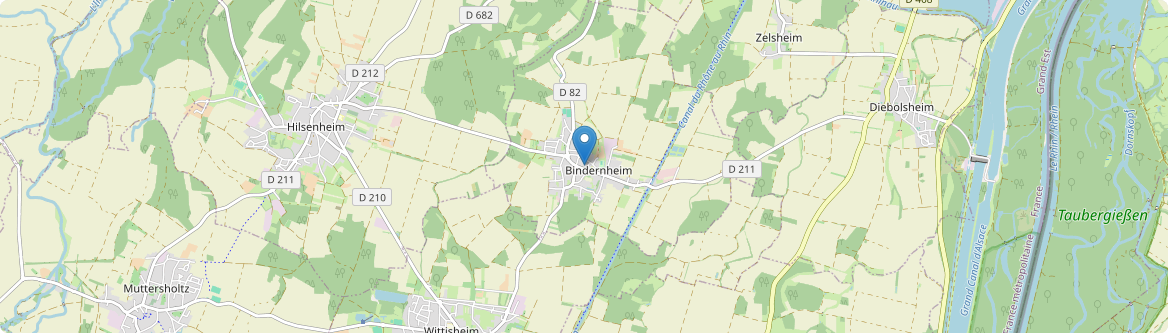 Bindernheim - Carte