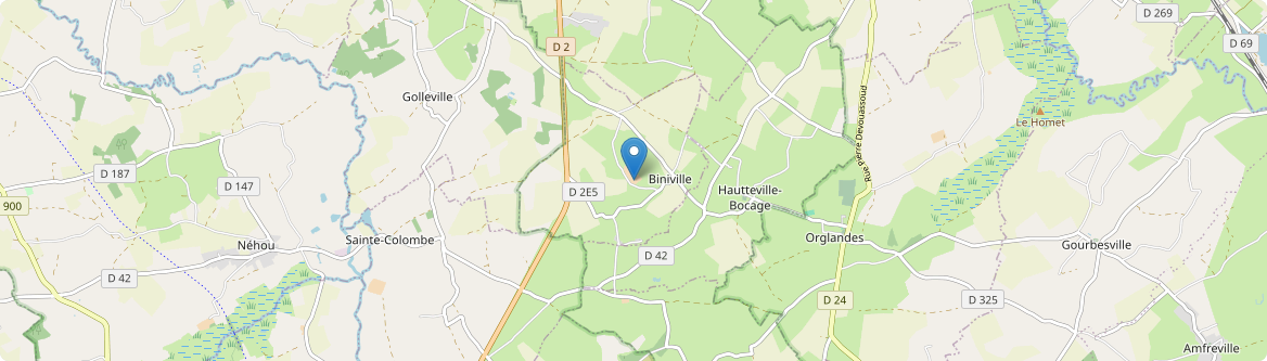 Biniville - Carte