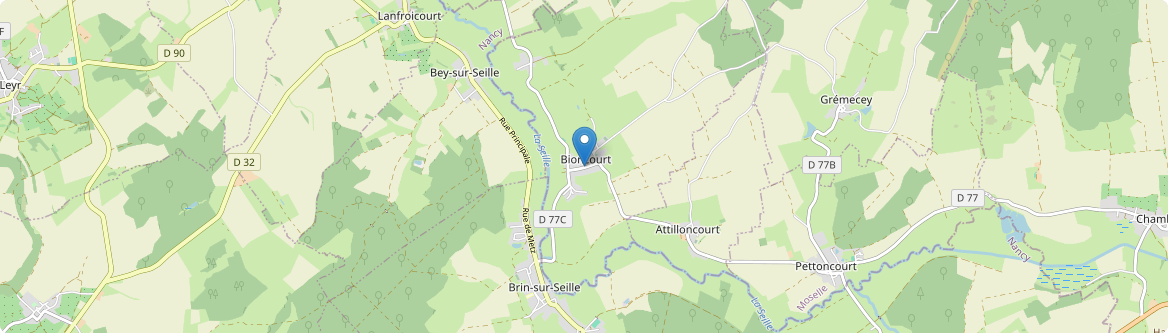 Bioncourt - Carte