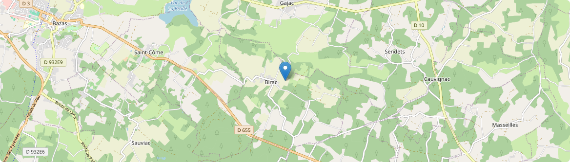 Birac - Carte