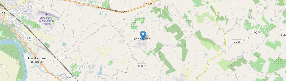 Birac-sur-Trec - Carte