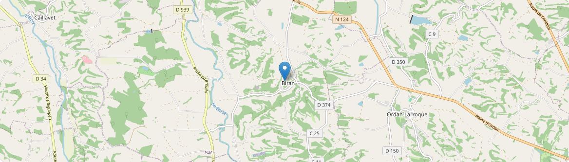 Biran - Carte