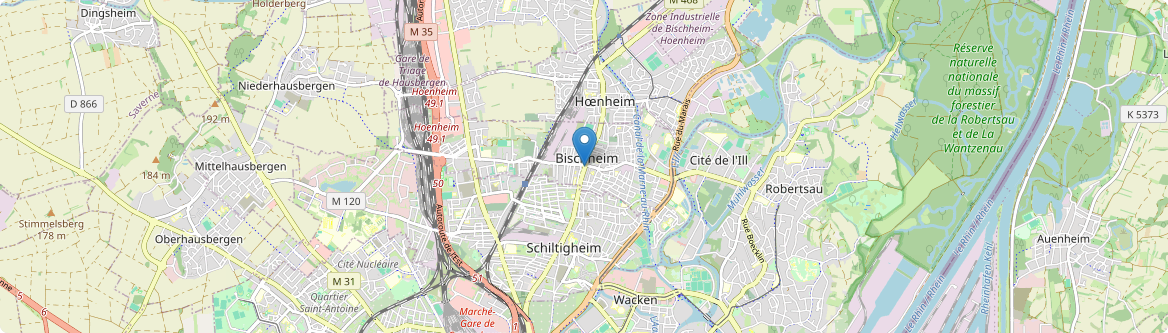Bischheim - Carte