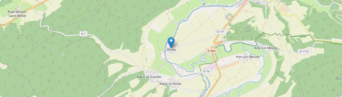 Bislée - Carte