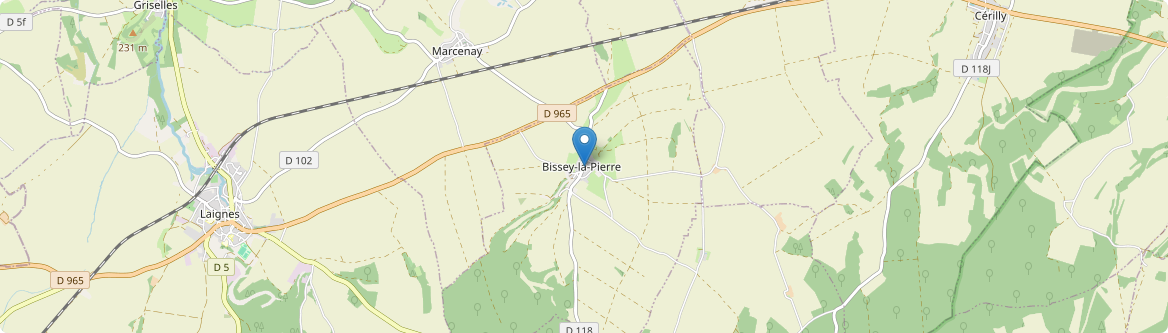 Bissey-la-Pierre - Carte
