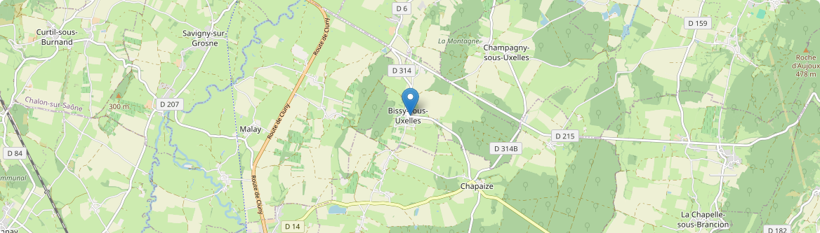 Bissy-sous-Uxelles - Carte