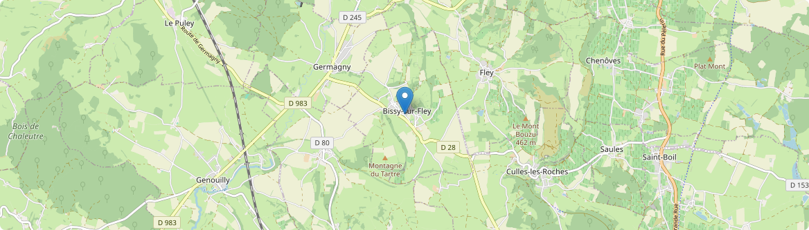 Bissy-sur-Fley - Carte