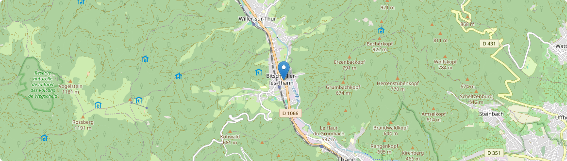 Bitschwiller-lès-Thann - Carte