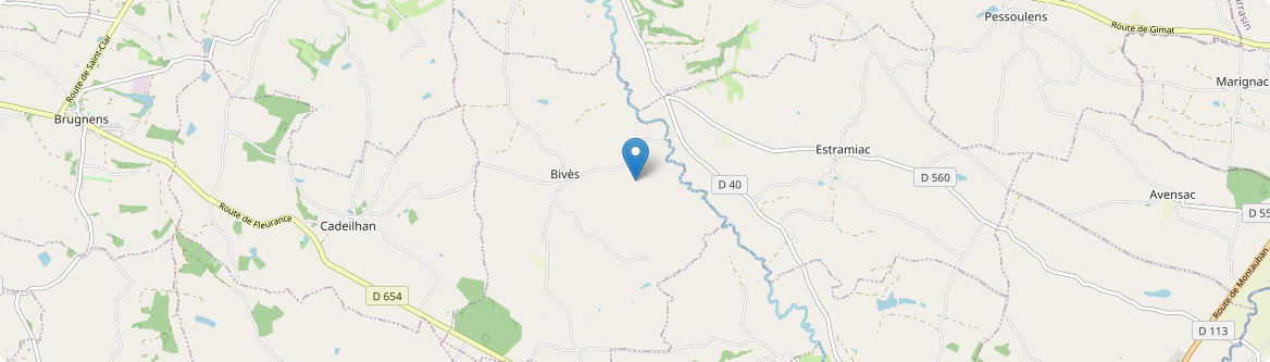 Bivès - Carte