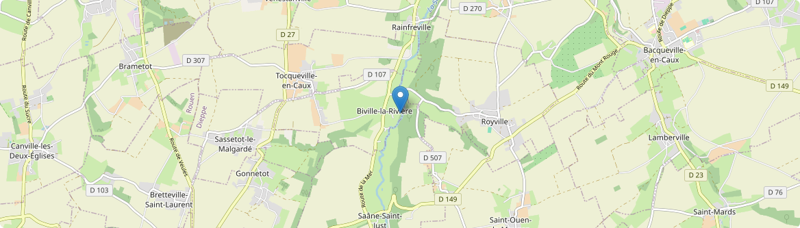 Biville-la-Rivière - Carte