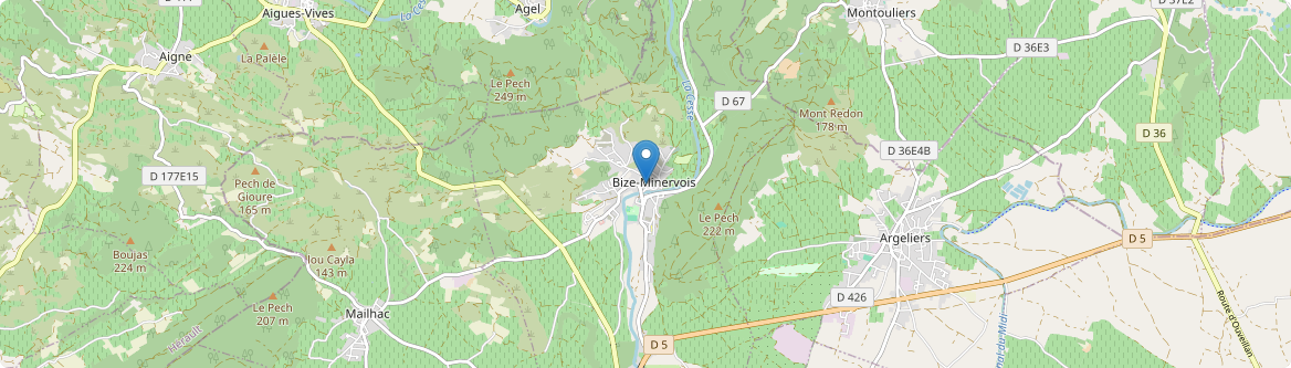 Bize-Minervois - Carte