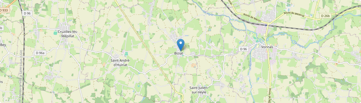 Biziat - Carte