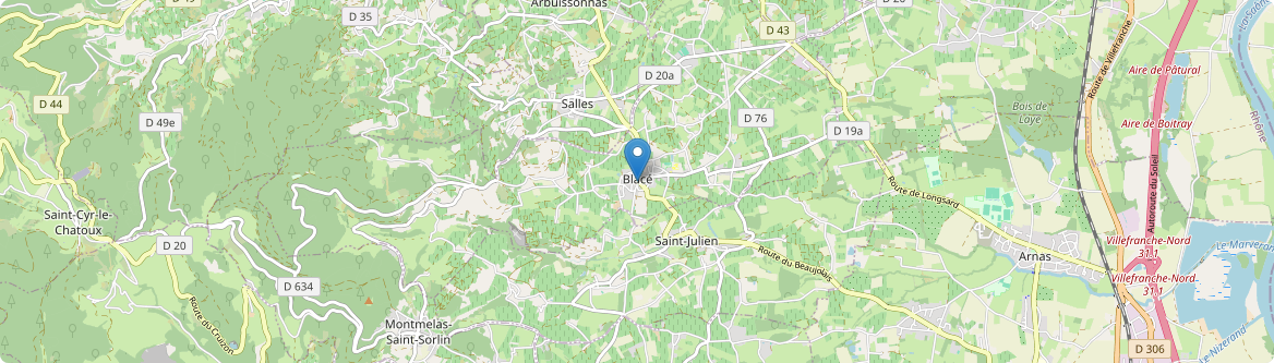 Blacé - Carte