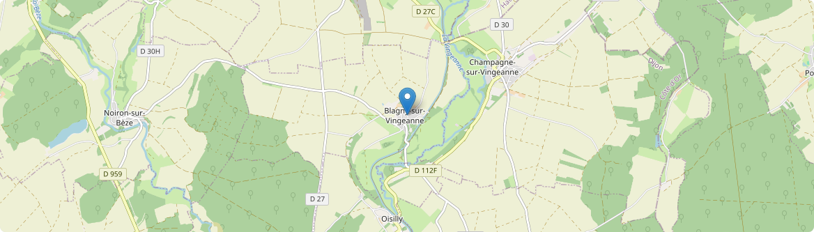 Blagny-sur-Vingeanne - Carte
