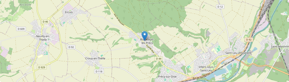 Blaincourt-lès-Précy - Carte