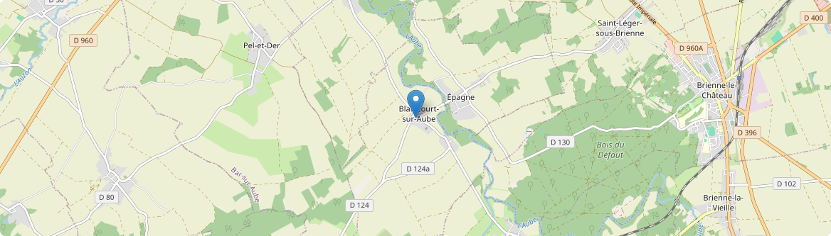 Blaincourt-sur-Aube - Carte