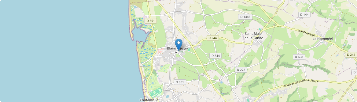 Blainville-sur-Mer - Carte