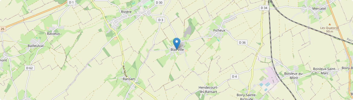 Blairville - Carte