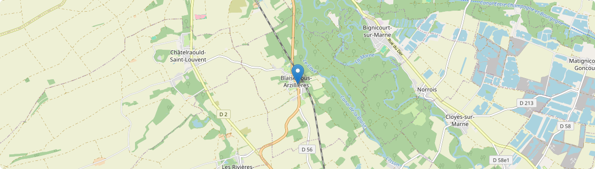 Blaise-sous-Arzillières - Carte