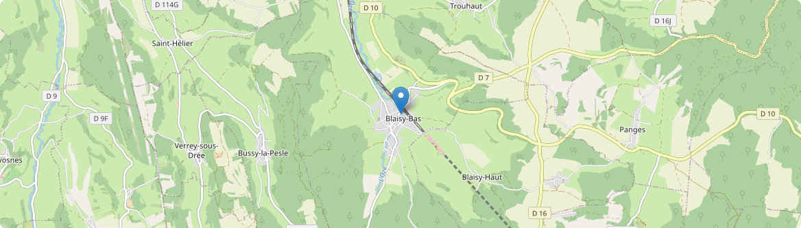 Blaisy-Bas - Carte