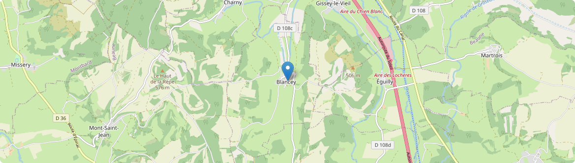 Blancey - Carte