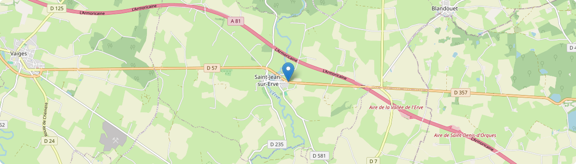 Blandouet-Saint Jean - Carte