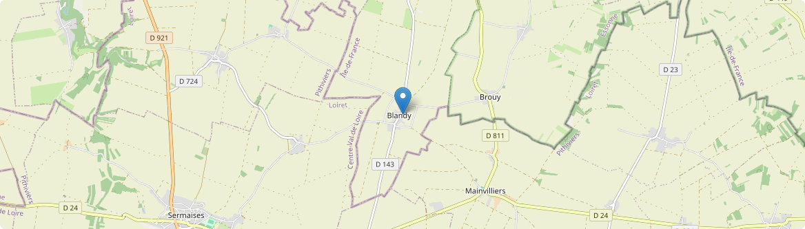 Blandy - Carte