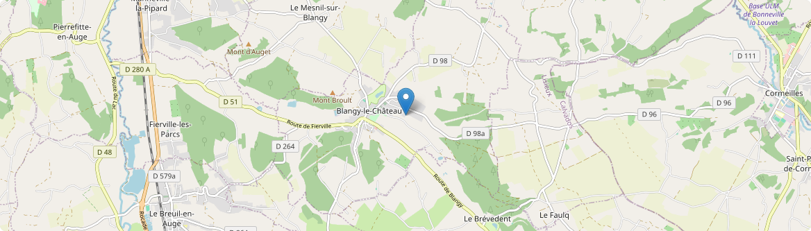 Blangy-le-Château - Carte