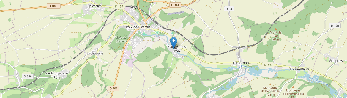 Blangy-sous-Poix - Carte