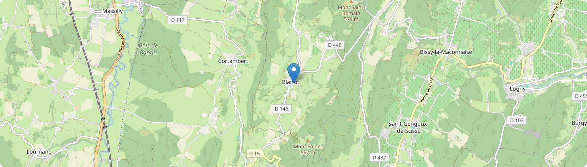 Blanot - Carte