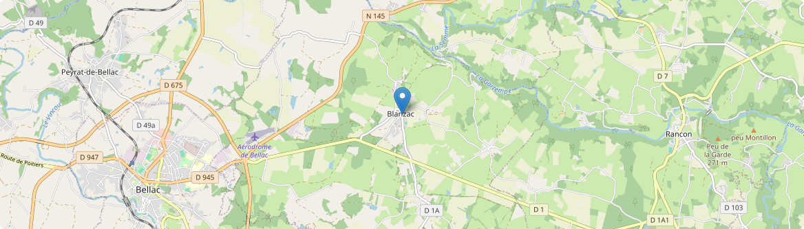 Blanzac - Carte