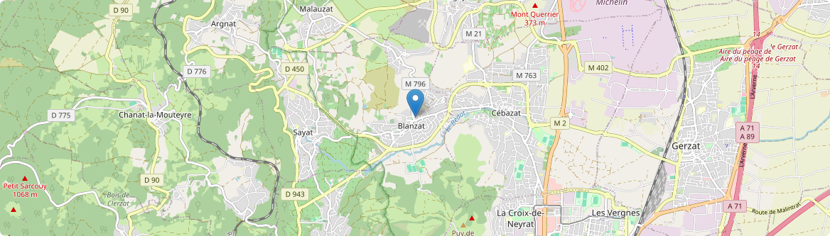 Blanzat - Carte