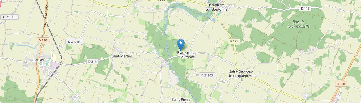 Blanzay-sur-Boutonne - Carte