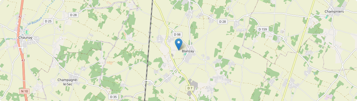 Blanzay - Carte