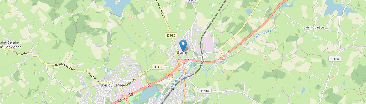 Blanzy - Carte