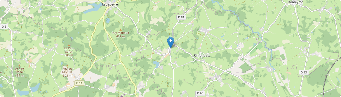 Blaudeix - Carte